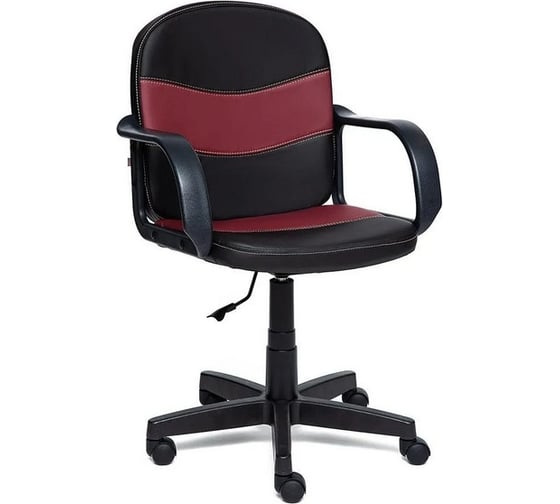 Кресло TetChair BAGGI кожзам, черный/бордо 36-6/36-7 9564 1