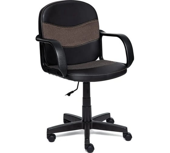 Кресло TetChair BAGGI кожзам/ткань, черный/бежевый 36-6/12 9565 1