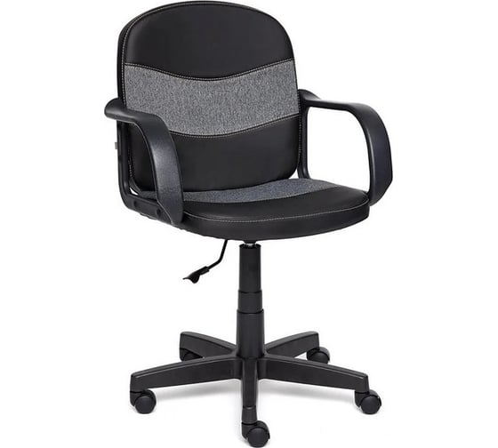 Кресло TetChair BAGGI кожзам/ткань, черный/серый 36-6/207 9558 1