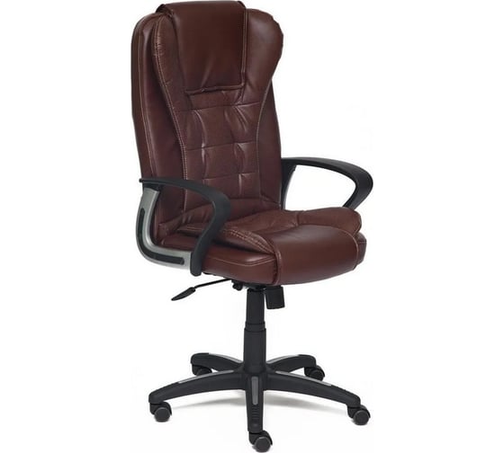 Кресло TetChair BARON кожзам, коричневый/коричневый перфорированный 2 TONE/2 TONE /06 10202 1