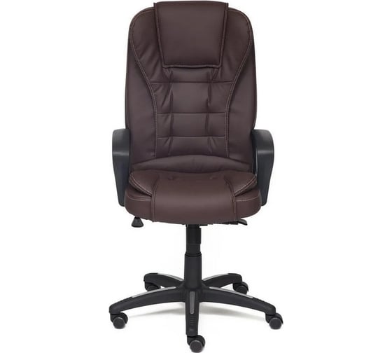Кресло TetChair BARON кожзам, коричневый/коричневый перфорированный 36-36/36-36/06 9782