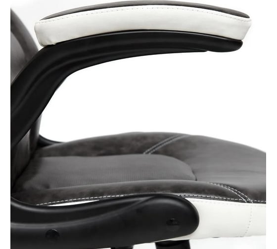 Кресло TetChair BAZUKA кожзам, серый/белый 2TONE/2TONE перф/36-01 13082