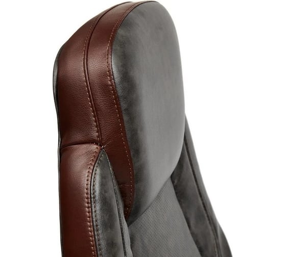 Кресло TetChair BAZUKA кожзам, серый/коричневый, 2TONE/2TONE перф/2TONE 13084
