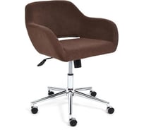 Кресло TetChair MODENA хром, флок, коричневый 6 14228