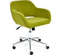 Кресло TetChair MODENA хром, флок, олива 23 14230
