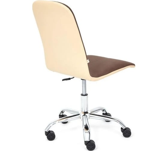 Кресло TetChair RIO флок/кожзам, коричневый/бежевый 6/36-34 14205