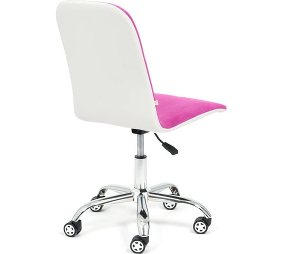 Кресло TetChair RIO флок/кожзам, фиолетовый/белый 138/36-01 15131