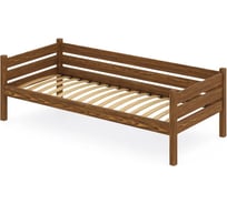 Односпальная тахта Solarius из массива сосны, с ортопедическим основанием, 170x90 см, габариты 180x100 см, темный дуб tahta90-170temd-orto