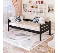 Односпальная тахта Solarius из массива сосны, с реечным основанием, 190x100 см, габариты 200x110 см, розовый tahta100-190roz