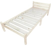 Односпальная кровать Solarius Классика Компакт сосновая, со сплошным основанием, без шлифовки и покрытия, 100x190 см kompakt100net-190-full