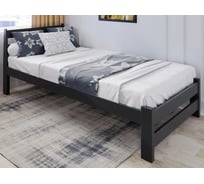 Односпальная кровать Solarius Мишка из массива сосны, с ортопедическим основанием, 90x190 см, антрацит 410-100010-190