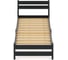 Односпальная кровать Solarius Мишка Компакт сосновая, с реечным основанием, антрацит 80x190 см mkompakt80ser-190 3