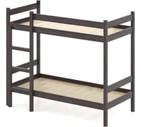 Двухъярусная кровать из массива сосны Solarius 190x100 см, габариты 200x110 см, венге dvuh100190ven