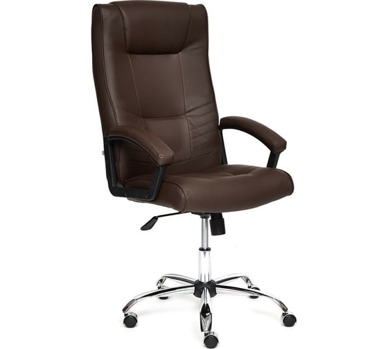 Кресло TetChair MAXIMA Хром кожзам коричневый 36-36 8891 1