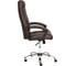 Кресло TetChair MAXIMA Хром кожзам коричневый 36-36 8891 8