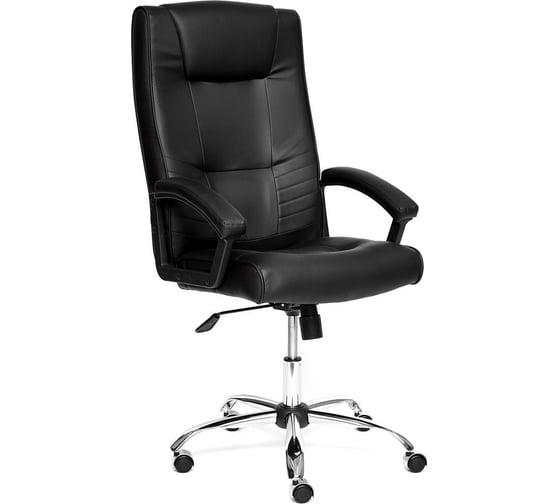 Кресло TetChair MAXIMA Хром кожзам черный 36-6 3698 1