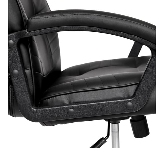 Кресло TetChair MAXIMA Хром кожзам черный 36-6 3698