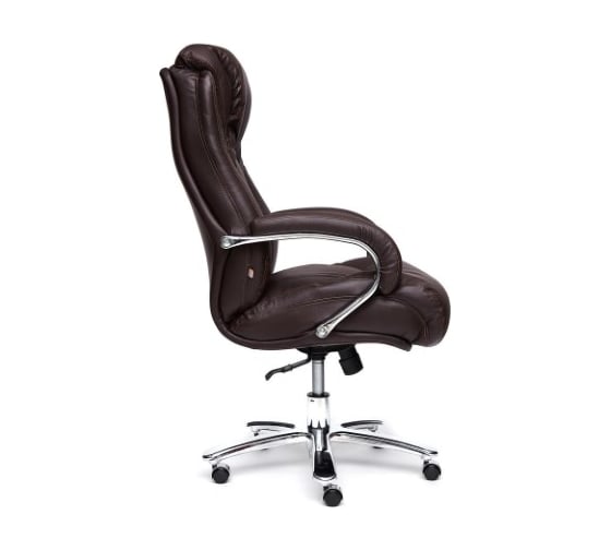 Кресло TetChair MAX кожа/кожзам коричневый кожа коричневая/PU коричневый 12859