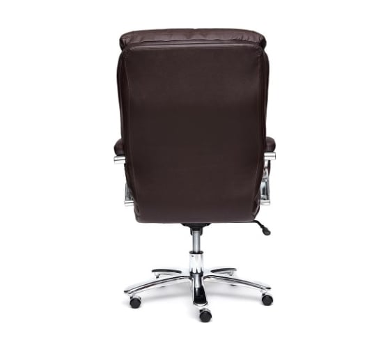 Кресло TetChair MAX кожа/кожзам коричневый кожа коричневая/PU коричневый 12859