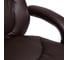 Кресло TetChair MAX кожа/кожзам коричневый кожа коричневая/PU коричневый 12859 5