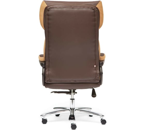 Кресло TetChair GRAND кожзам/ткань коричневый/бронзовый 36-36/21 12392