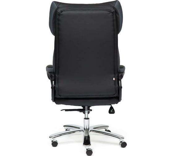 Кресло TetChair GRAND кожзам/ткань черный/серый 36-6/12 12393
