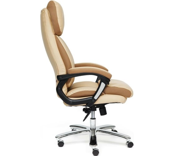 Кресло TetChair GRAND кожзам/ткань бежевый/бронзовый 36-34/21 12391