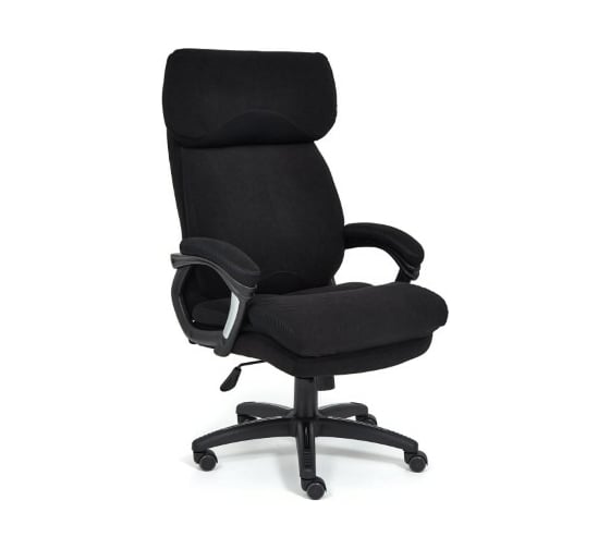 Кресло TetChair DUKE флок/ткань черный/черный 35/TW-11 14040 1