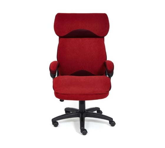 Кресло TetChair DUKE флок/ткань бордо/бордо 10/TW-13 14041