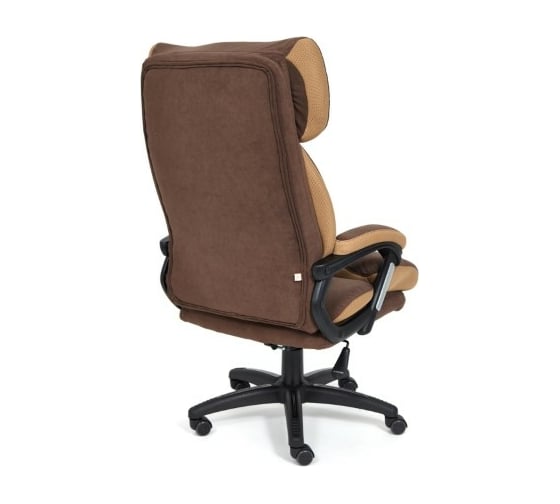 Кресло TetChair DUKE флок/ткань коричневый/бронза 6/TW-21 14043