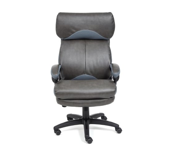 Кресло TetChair DUKE кожзам/ткань черный/серый 4321/TW-12 14126