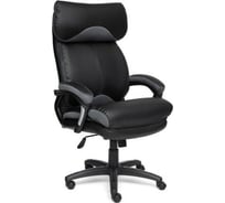 Кресло TetChair DUKE кожзам/ткань черный/серый 36-6/12 12904