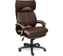 Кресло TetChair DUKE кожзам/ткань коричневый/бронза 36-36/21 12905