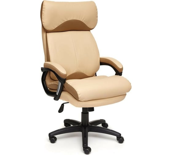 Кресло TetChair DUKE кожзам/ткань бежевый/бронза 36-34/21 12906 1