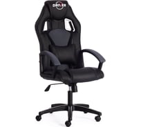 Кресло TetChair DRIVER кожзам/ткань черный/серый 36-6/12 10372