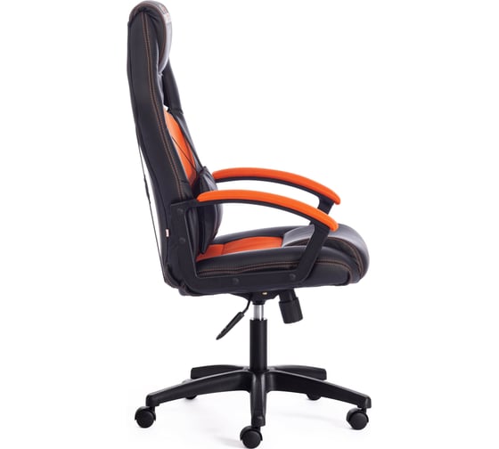 Кресло TetChair DRIVER кожзам/ткань черный/оранжевый 36-6/07 10542