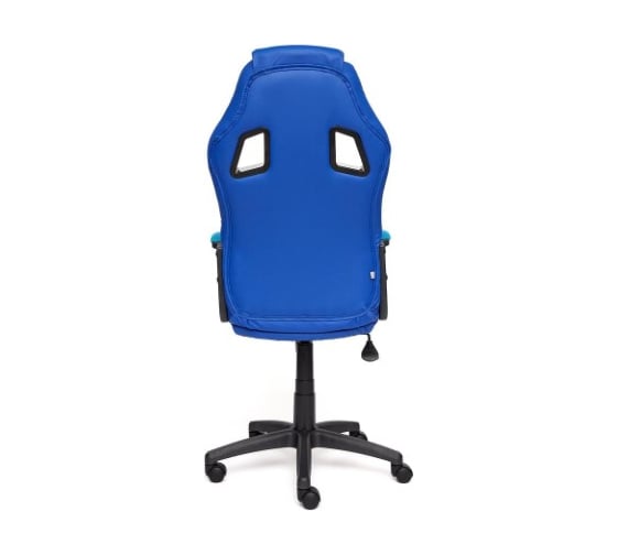 Кресло TetChair DRIVER кожзам/ткань синий/голубой 36-39/23 10583