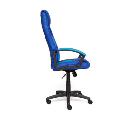 Кресло TetChair DRIVER кожзам/ткань синий/голубой 36-39/23 10583