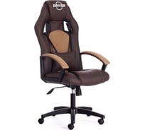 Кресло TetChair DRIVER кожзам/ткань коричневый/бронзовый 36-36/21 10586