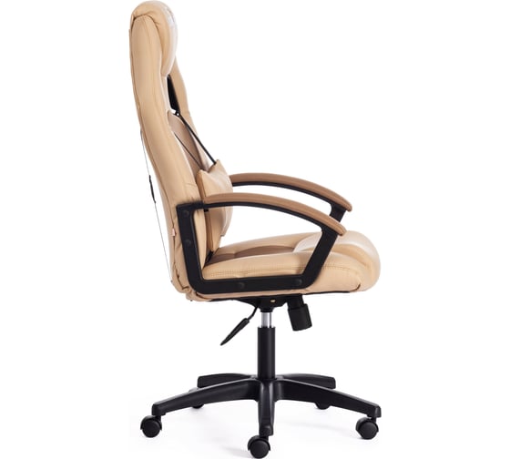 Кресло TetChair DRIVER кожзам/ткань бежевый/бронзозый 36-34/21 10582