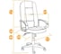 Кресло TetChair DEVON кожзам коричневый/коричневый перфорированный 36-36/36-36/06 9737 10