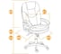 Кресло TetChair COMFORT кожзам коричневый 2 TONE 8447 8