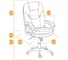 Кресло TetChair COMFORT LT кожзам коричневый 2 TONE 12185 8
