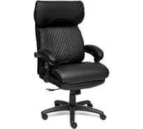 Кресло TetChair CHIEF кожзам/ткань черный/черный стеганный/черный 36-6/36-6/11 12851