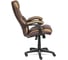 Кресло TetChair CAMBRIDGE кожзам/ткань коричневый/бронзовый 36-36/21 11822 5