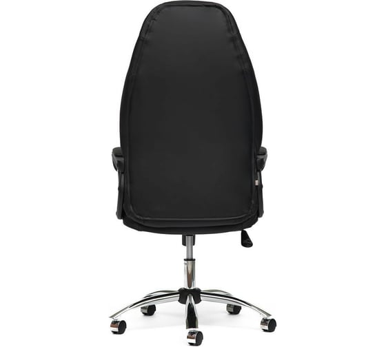 Кресло TetChair BOSS хром кожзам черный/черный перфорированный 36-6/36-6/06 9159