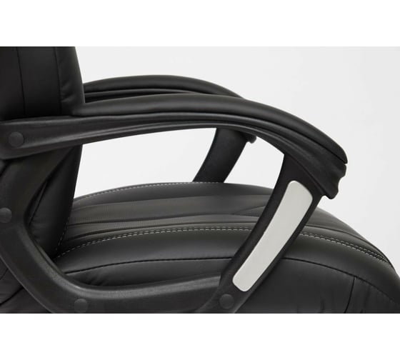 Кресло TetChair BOSS хром кожзам черный/черный перфорированный 36-6/36-6/06 9159