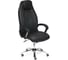 Кресло TetChair BOSS хром кожзам черный/черный перфорированный 36-6/36-6/06 9159 1