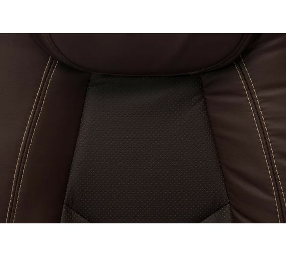Кресло TetChair BOSS хром кожзам коричневый/коричневый перфорированный 36-36/36-36/06 9815