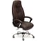 Кресло TetChair BOSS хром кожзам коричневый/коричневый перфорированный 36-36/36-36/06 9815 1
